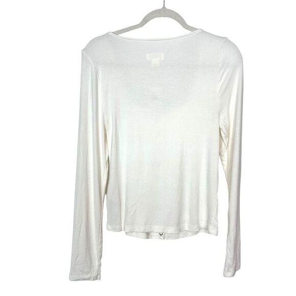 Anthropologie Maeve White Button-Up Shirt - Picture 3 of 9